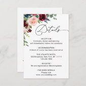 Nadere bijzonderheden over het Roos van de Bourgog Informatiekaartje (Voorkant / Achterkant)