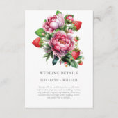 Nadere gegevens over aardbeien en ponies Summer We Informatiekaartje (Voorkant)