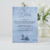 Nadere gegevens over de blauwe winterbruiloft in b informatiekaartje (Staand voorkant)