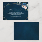 Nadere gegevens over de Blush Geometric website va Informatiekaartje (Voorkant / Achterkant)