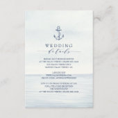 Nadere gegevens over de Nautical Anchor Waterverf Informatiekaartje (Voorkant)