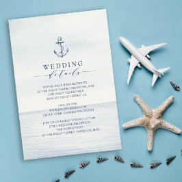 Nadere gegevens over de Nautical Anchor Waterverf  Informatiekaartje