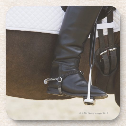 nadere gegevens over de vrouw-dresserijder op het  bier onderzetter (Voorkant)