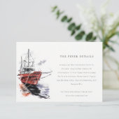 Nadere gegevens over de Waterverf van het jacht op Informatiekaartje (Staand voorkant)