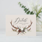 Nadere gegevens over gebloof, bloem- en strembruil save the date (Staand voorkant)