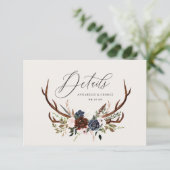 Nadere gegevens over gebloof, bloem- en strembruil save the date (Staand voorkant)