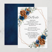 Nadere gegevens over het marinescheepsblauw van de informatiekaartje (Voorkant / Achterkant)