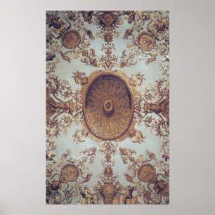 Nadere gegevens over het plafond in de Grand Salon Poster
