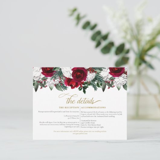 Nadere gegevens over het winterkerstfeest van Bour Kaart (Staand voorkant)