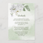 nadere gegevens over witte bloemen informatiekaartje (Voorkant)