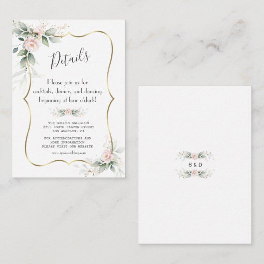 Nadere informatie over de Airy Waterverf Greenery  Informatiekaartje (Voorkant / Achterkant)