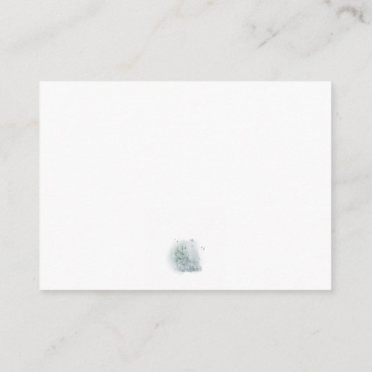 Nadere informatie over de moderne kerstbruiloft ti informatiekaartje (Achterkant)