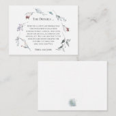 Nadere informatie over de moderne kerstbruiloft ti informatiekaartje (Voorkant / Achterkant)