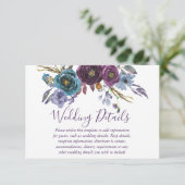 Nadere informatie over de Paarse Floral Waterverf Kaart (Staand voorkant)