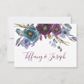 Nadere informatie over de Paarse Floral Waterverf Kaart (Achterkant)