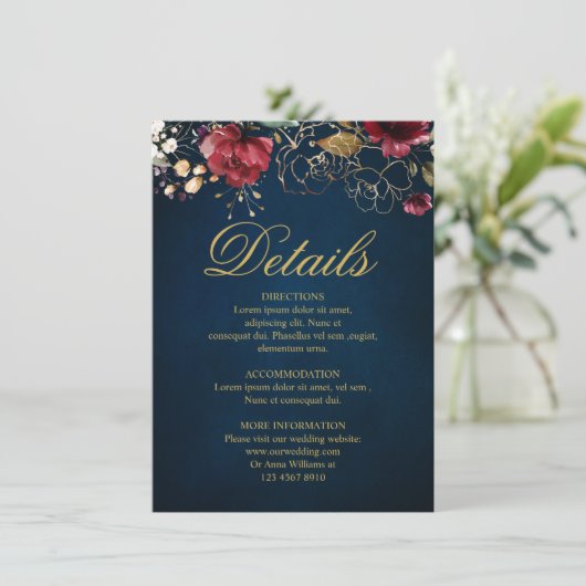 Nadere informatie over het huwelijk met bruinkoolv informatiekaartje (Staand voorkant)