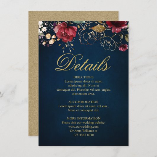 Nadere informatie over het huwelijk met bruinkoolv informatiekaartje (Voorkant / Achterkant)