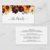 Nadere informatie over het Sunflower Burgundy Roos Informatiekaartje (Voorkant / Achterkant)