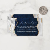 Nadere informatie over marmer, wit en goudpapier v notitiekaartje (Voorkant / Achterkant in situ)