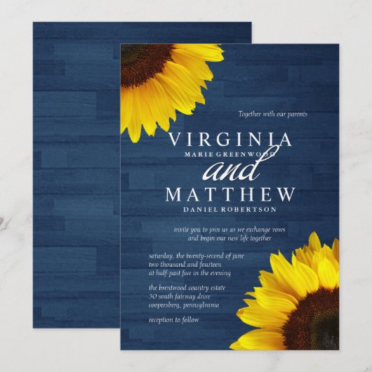 Naderehout en zonnebloempitten kaart (Voorkant / Achterkant)