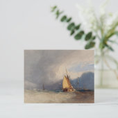 Naderende storm 1830 briefkaart (Staand voorkant)