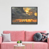 Naderende Storm bij Zonsondergang in Key West, Flo Canvas Afdruk (Insitu (Woonkamer))