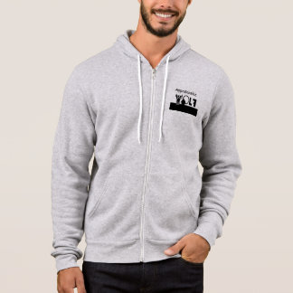 Naderende Wolf/Geest van de Wolf Ritssluiting Hood Hoodie