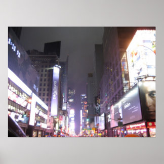 Nadering Times Square, New York NY Poster