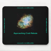 Nadering van Crab Nebula Mousepad Muismat (Voorkant)