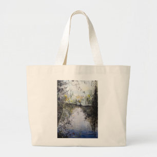 Nadering van Dusk Goldbekkanal Hamburg 2014 Grote Tote Bag