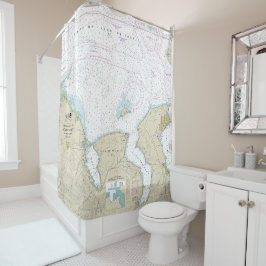 Naderingen van Admiralty Inlet Dungeness naar Oak Douchegordijn