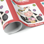 Naderingspapier voor de Koe van vogeldagen Cadeaupapier (Rol Hoek)