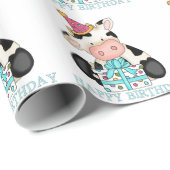 Naderingspapier voor de Koe van vogeldagen Cadeaupapier (Rol Hoek)