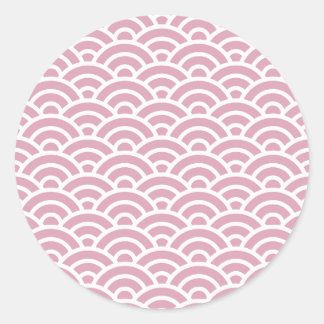 NADESHIKO 01 Seigaiha Waves - Energetic Ver. Ronde Sticker
