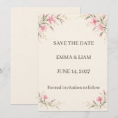 Nadeshiko Save the Date (Voorkant / Achterkant)