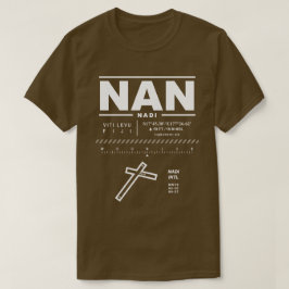 Nadi International Airport NAN T-shirt