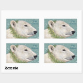 Nadia de polar beer Kerst stickers (Vel)