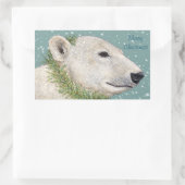 Nadia de polar beer Kerst stickers (Tas)