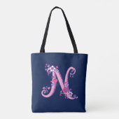Nadia-naam en betekenis monogram zak tote bag (Achterkant)