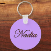 NADIA naam-merknaam Gift Sleutelhanger of Zipper-p (Voorkant)