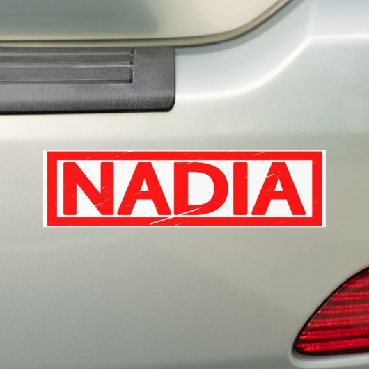 Nadia Stamp Bumpersticker (Op auto)