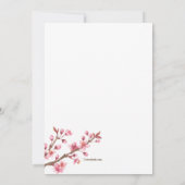 Nadien de uitnodiging tot het Baby shower Nest (Achterkant)