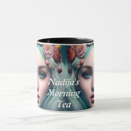 Nadija's Morning Tea Gepersonaliseerd  Mok (Midden)
