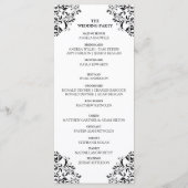 Nadine Huwelijksceremonie Programma - Theelengte ( Programmakaart (Achterkant)