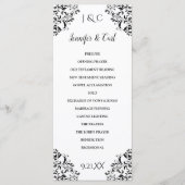 Nadine Huwelijksceremonie Programma - Theelengte ( Programmakaart (Voorkant)