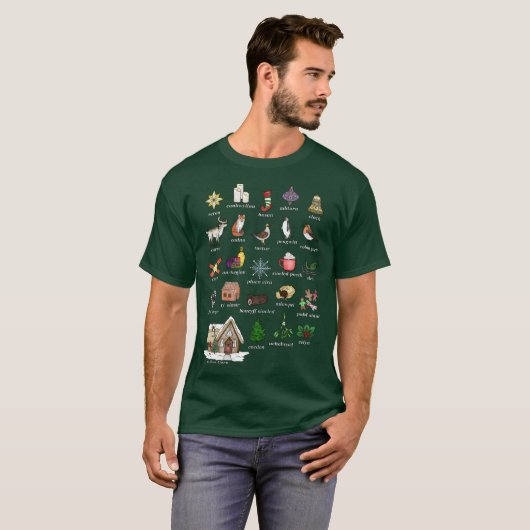 Nadolig Christmas T-shirt (Voorkant volledig)