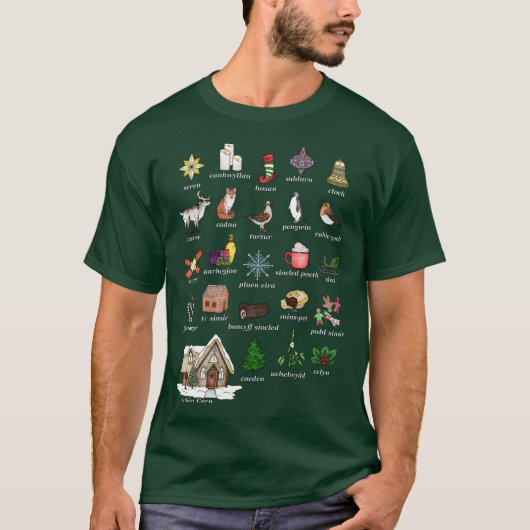 Nadolig Christmas T-shirt (Voorkant)