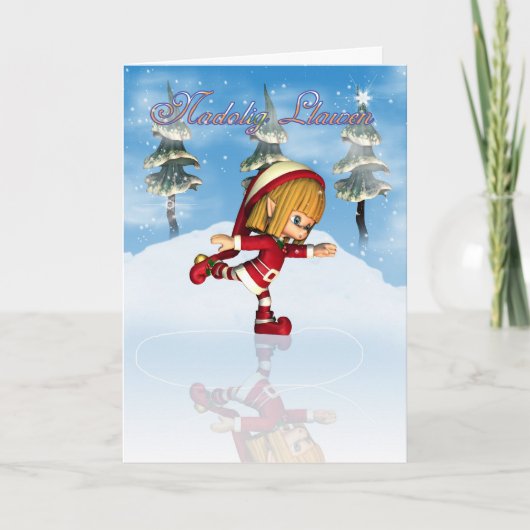 Nadolig Llawen A Blwyddyn Newydd Dda Welsh Christm Feestdagen Kaart (Voorkant)