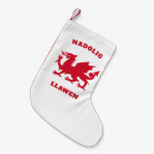 Nadolig Llawen Simple Celtic Welsh Merry Kerstmis Kleine Kerstsok (Voorkant (Hangend))