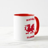 Nadolig Llawen Simple Celtic Welsh Merry Kerstmis Mok (Voorkant rechts)